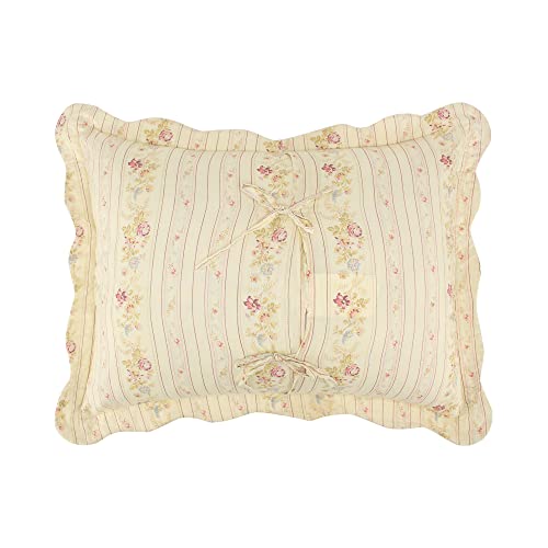 Greenland Home Antique Rose 100% Cotton Quilted Pillow Sham, Standard 20x26-inch, Multicolor