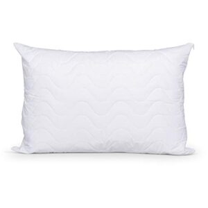 Mediflow Quilted Pillow Protector: Get Zippered Protection from dust and allergens and add a Layer of Luxury and Comfort to Any Pillow White 1'8" x 2'4"