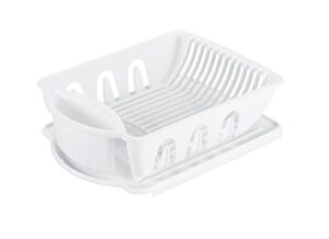 sterilite 06218006 sink dish rack drainer, white