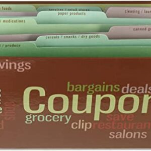 Meadowsweet Kitchens Hard Covered Coupon Organizer- 9 1/2" x 6 1/4" Expanding & Sturdy Coupon Book, Shopping List, Cash, Receipt & Coupon Holder w/ 9 Dividers, Creative Coupon Organization- Wordle