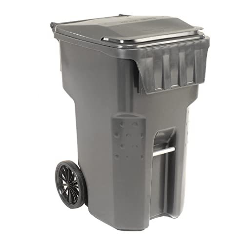 OTTO Mobile Heavy Duty Trash Container, 95 Gallon, Gray