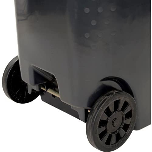 OTTO Mobile Heavy Duty Trash Container, 95 Gallon, Gray