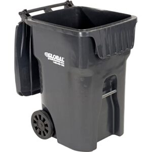 OTTO Mobile Heavy Duty Trash Container, 95 Gallon, Gray