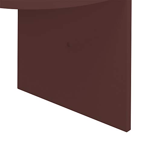 Kiera Grace Kieragrace Retro Shelves Floating Corner Wall Shelf, 12 x 57 inches, Dark Brown