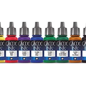 Vallejo Game Ink Paint Set (8 Color) Paint