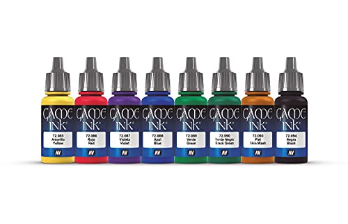 Vallejo Game Ink Paint Set (8 Color) Paint