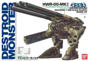 bandai macross 1/200 scale destroid monster hwr-00-mkii construction kit