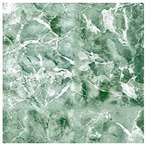 magic cover premium adhesive vinyl contact shelf liner and drawer liner, 18″x9′, emerald green marble