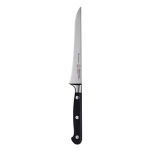 messermeister meridian elite 6” flexible boning knife – fine german steel alloy blade – rust resistant & easy to maintain
