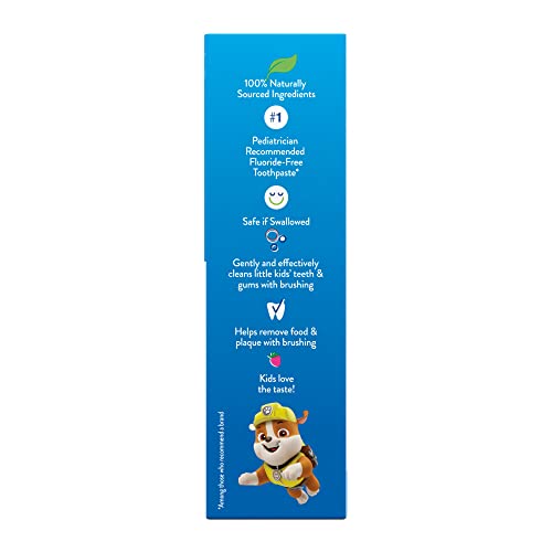 Orajel Kids Paw Patrol Fluoride-Free Training Toothpaste, Natural Fruity Fun Flavor, #1 Pediatrician Recommended Fluoride-Free Toothpaste, 1.5oz Tube
