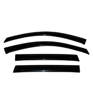 Auto Ventshade [AVS] Ventvisor / Rain Guards | Smoke Color, 4 pc | 94760 | Fits 2001 Kia Sephia, 2001 - 2004 Kia Spectra