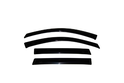 Auto Ventshade [AVS] Ventvisor / Rain Guards | Smoke Color, 4 pc | 94760 | Fits 2001 Kia Sephia, 2001 - 2004 Kia Spectra