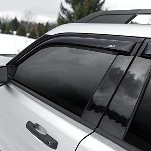 Auto Ventshade [AVS] Ventvisor / Rain Guards | Outside Mount, Smoke Color, 4 pc | 94744 | Fits 2003 - 2008 Honda Pilot