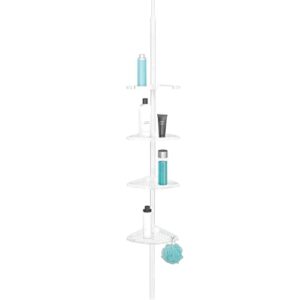 better living products 70040 ulti-mate rust proof aluminum tension shower pole caddy, white
