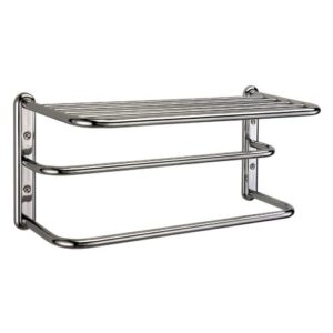gatco 1541 double towel rack with chrome finish