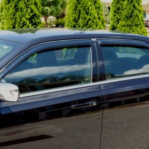 Auto Ventshade [AVS] Ventvisor / Rain Guards | Outside Mount, Smoke Color, 4 pc | 94654 | Fits 2003 - 2007 Cadillac CTS