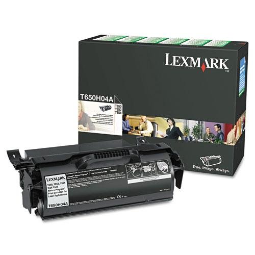 Original Lexmark T650H04A 25000 Yield Black Toner Cartridge - Retail