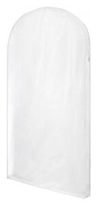 whitmor zippered protective gown bag, clear