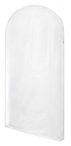 Whitmor Zippered Protective Gown Bag, Clear