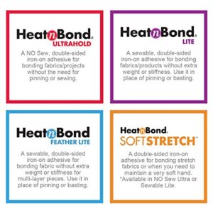 HeatnBond Lite Iron-On Adhesive Value Pack, 17 Inches x 5.25 Yards