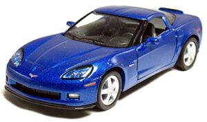 kinsmart 5″ 2007 corvette z06 1:36 scale (blue)