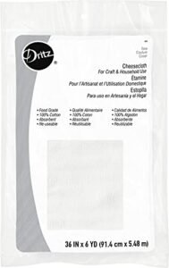 dritz 606 cheesecloth, food grade #10, 36-inch x 6-yards , white