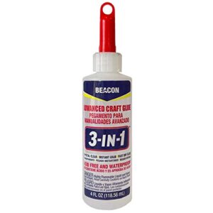 beacon 3-in-1 advanced crafting glue, 4-ounce, 1-pack