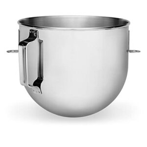 kitchenaid 5 quart bowl-lift polished stainless steel bowl with flat handle – k5asbp