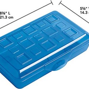 Sterilite Pencil Box with Splash Tint Lid (17224812),Multicolor