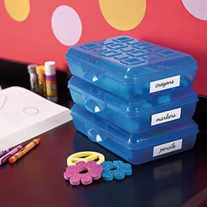 Sterilite Pencil Box with Splash Tint Lid (17224812),Multicolor