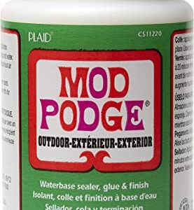 Mod Podge Waterbase Sealer, Glue and Finish for Outdoor (8-Ounce), CS11220 Clear Finish