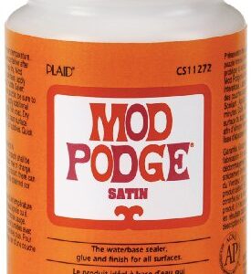 Mod Podge CS11272 8 fl. oz. Decoupage Satin Glue, 8 ounce, Clear