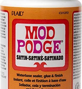 Mod Podge CS11272 8 fl. oz. Decoupage Satin Glue, 8 ounce, Clear