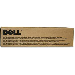 dell npdxg 2150 2155 toner cartridge (yellow) in retail packaging