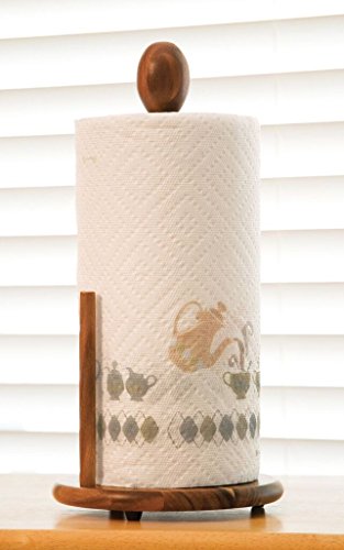Lipper International 1138 Acacia Wood Standing Paper Towel Holder, 7-1/8" x 14-1/4"