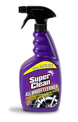 SuperClean Foaming All Wheel Cleaner Safe for All Wheels and Rims Brake Dust Cleaner Grime Eliminator