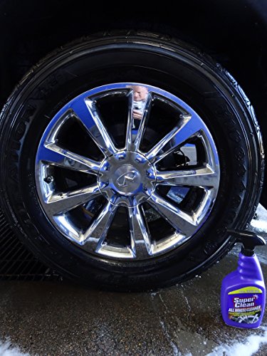 SuperClean Foaming All Wheel Cleaner Safe for All Wheels and Rims Brake Dust Cleaner Grime Eliminator