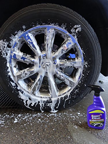 SuperClean Foaming All Wheel Cleaner Safe for All Wheels and Rims Brake Dust Cleaner Grime Eliminator