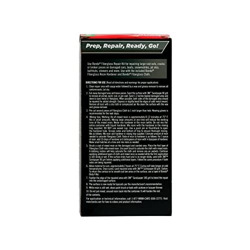 Bondo Fiberglass Resin Repair Kit, 00420, 0.45 Pint