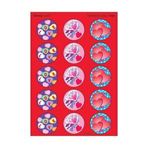 trend enterprises, inc. valentine’s day/cherry stinky stickers, 60 ct.