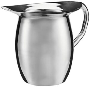 winco wpb-3 deluxe bell pitcher, 3-quart, stainless steel