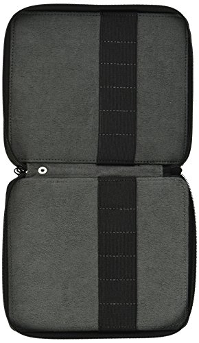 Speedball Art Products Genuine Leather Storage Case for Pencils, Markers, Pens and Art Supplies (Holds Up to 120 Standard Pencils, Black)