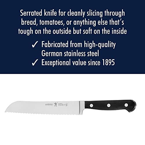 HENCKELS Classic Razor-Sharp 7-inch Bread Knife, Cake Knife, German Engineered Informed by 100+ Years of Mastery