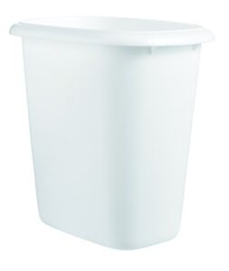 rubbermaid fg295300wht 6 quart white vanity wastebaskets