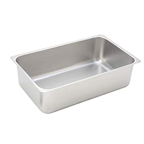 Winco 6-Inch Deep Stainless Steel Spillage Pan, Full Size