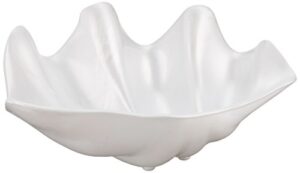 winco psbw-1w shell bowls, 22 ounce, pearl