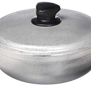 IMUSA USA GAU-80503 2.6Qt Traditional Colombian Caldero (Dutch Oven) for Cooking and Serving, Silver