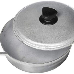 IMUSA USA GAU-80503 2.6Qt Traditional Colombian Caldero (Dutch Oven) for Cooking and Serving, Silver