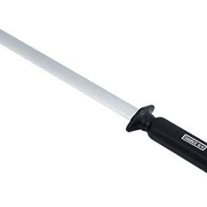 ZWILLING Accessories Diamond Sharpening Steel, 12-inch, Black/Stainless Steel