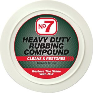 no.7 heavy duty rubbing compound – 10 fl oz – cleans and restores – removes deep scratches and stains – restores shine to dull finishes